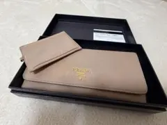PRADA サフィアーノレザー 長財布 カメオ