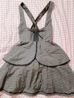 axes femme POETIQUE チェック柄 ジャンスカ