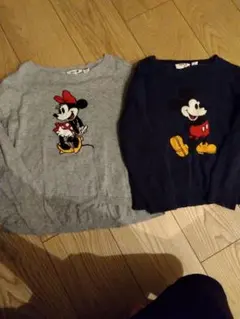 ミッキー・ミニー刺繍セーター2点セット