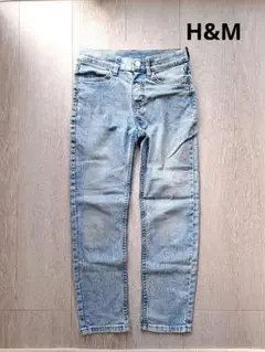 H&M ライトブルーデニムパンツ