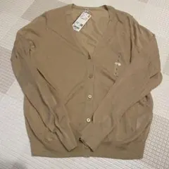 【新品未使用】　UNIQLO ベージュライトVネックカーディガン Lサイズ