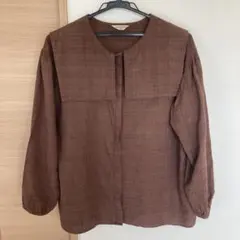 SM2 ブラウン 長袖ブラウス