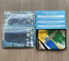 【未使用3点セット】ひんやり涼感 クールスナッグタオル ペンギン柄 熱中症対策