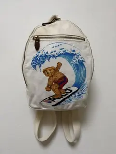 【激レア 90s】ポロラルフローレン ミニリュック ポロベア ロゴ キャンバス