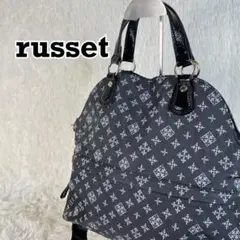 russet　2way　ショルダーバッグ　トートバッグ　ブラック　ピンク　総柄