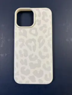 iPhone13Promax用 ソフトケース レオパード柄 ホワイトのサムネイル