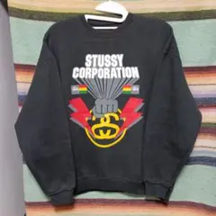 90s　old stussy　スウェット　紺タグ　USA製　スカル　ヴィンテージ