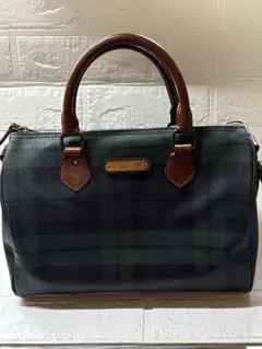RALPH LAUREN ボストンバッグ ブラックウォッチ グリーン×ブラックのサムネイル