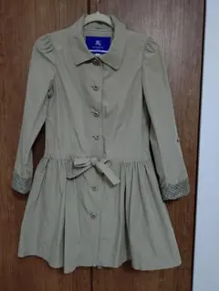 バーバリーブルーレーベル　ナイロンコート フレア M 38