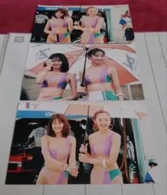 北野茜 写真 はがきサイズ 3枚 レースクイーン アイドル タレント