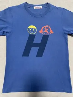 USED ヒステリックグラマー　半袖　Tシャツ　青色　Sサイズ相当　色褪せあり