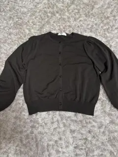 And CouIureアンドクチュールダークブラウン カーディガン 長袖Mサイズ