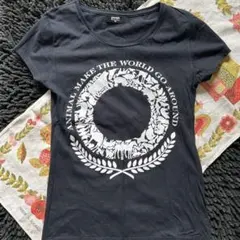 graniph 動物デザイン Tシャツ 黒