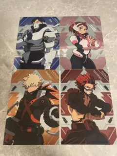 僕のヒーローアカデミア ブロマイド 4種セット(爆豪・切島・お茶子・飯田)