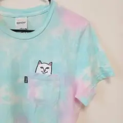 【Y2K】リップンディップ 猫 Tシャツ ヴィンテージ タイダイ ユーズドのサムネイル