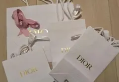 Dior ショップ袋 4枚＆リボン