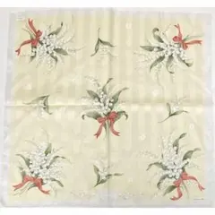 Christian Dior ハンカチ すずらん クリスチャンディオール 花柄