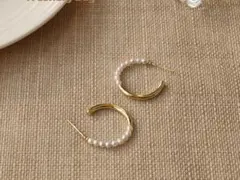 【No 18】可愛いパールピアス　イヤリング