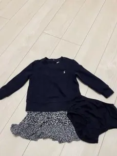 Ralph Lauren 24M(85〜90) ネイビー フリルスカートセット