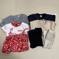 サイズ90 まとめ売り7点　女の子　プティマイン4点　ベビードール2点　他