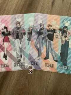 くら寿司　にじさんじ　クリアファイル　加賀美ハヤト　めじるしチャームセット