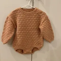 ニットロンパース トップス