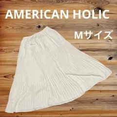 M374 AMERICAN HOLIC ロングスカート プリーツ　フレア　M