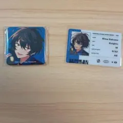 あんスタ Knights TRIP スクエア 缶バッジ ID風カード 朔間凛月