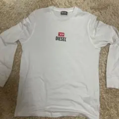 DIESEL ホワイト ロングスリーブ Tシャツ