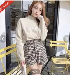 美品】herlipto Tweed Check Mini Skort - メルカリ