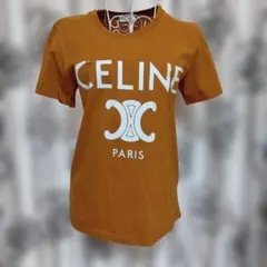 CELINE ロゴ Tシャツ ブラウンのサムネイル