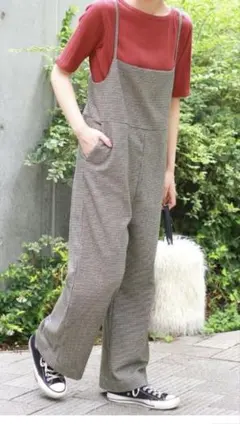 ジャーナルスタンダード レリューム　ガンクラブチェックサロペット36