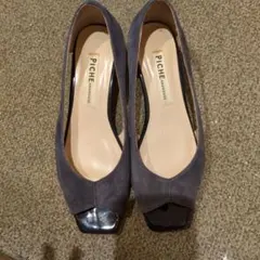PICHE ABAHOUSE オープントゥ ウェッジソール パンプスのサムネイル
