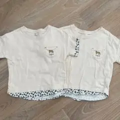 レオパード Tシャツ 90サイズ 2枚セット 双子