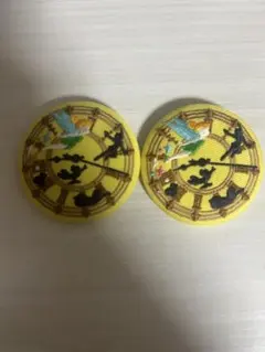 ディズニー　刺繍缶バッジ　ピーターパン 2点