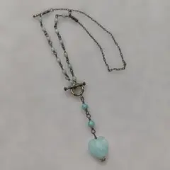 ペンダントトップ ハート ペンダント ネックレス ビーズのサムネイル