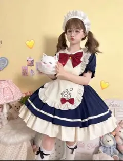 【即日発送◎】メイド服　ハロウィン　仮装　コスプレ