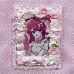 ♡ ホイップデコ トレカケース 量産型 ピンク リボン b8 ♡