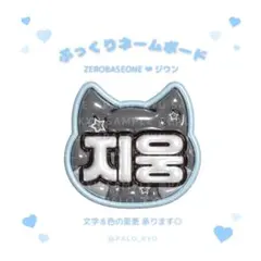 ぷっくりネームボード♡ZEROBASEONE ジウン