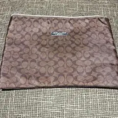 Coach ブラウン ロゴポーチ ブラウン