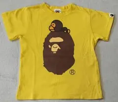 A BATHING APE Tシャツ ベイプキッズ イエロー Tシャツ 110のサムネイル