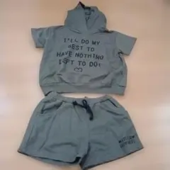 ROSE P.R.V フード付きショートパンツセット 120