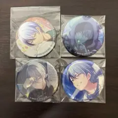 プロセカ 青柳冬弥 グリッター缶バッジセット