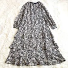ほぼ未使用♡シンメ 小花柄 カシュクールワンピース マキシ丈 M - メルカリ