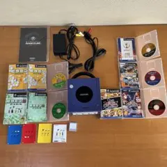 GC本体 スマブラ ピクミン等ソフト5本 AC・ケーブル付※コントローラなし