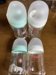 Pigeon母乳実感 哺乳瓶 耐熱ガラス製 160ml×2本240ml×2本