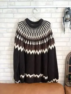 BEAMS シャギー ノルディック ニット