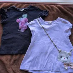 【anyFAM】 ポシェットTシャツ他 130cm 2枚セット