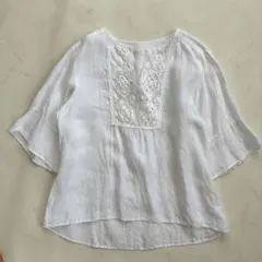 極美品♡ヌキテパ×ハグオーワー コラボ 五分袖レースデザイン プル 