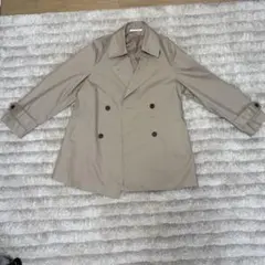 ベージュ ダブルブレスト トレンチコート 38サイズ
